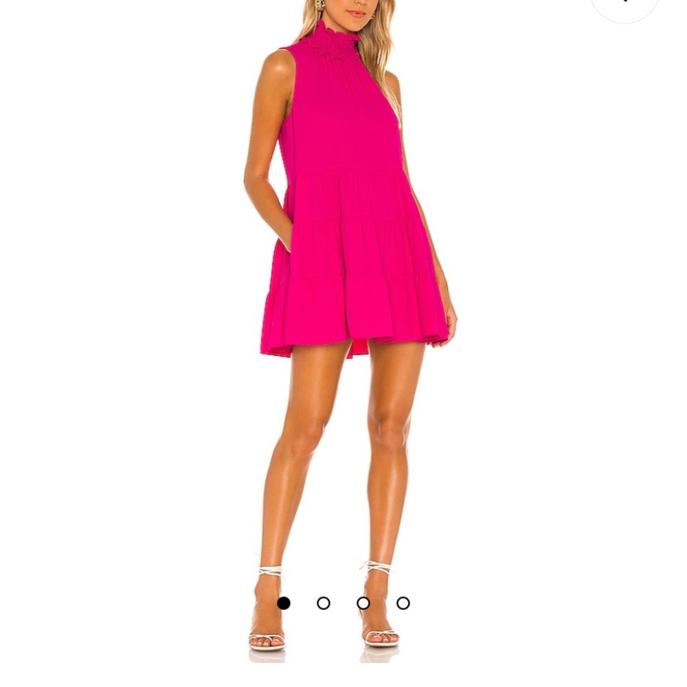 Amanda Uprichard Nadia dress in Hot Pink
